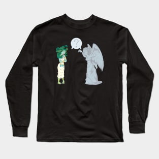 Medusa vs Weeping Angel Long Sleeve T-Shirt